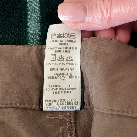 NWOT Patagonia Women’s Brown Capris With Pockets Size 12 - Picture 10 of 10